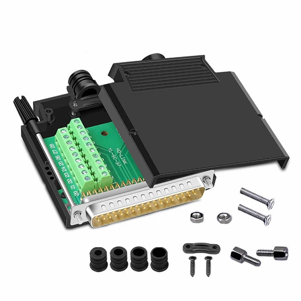 Kutulu DB25 to Dip Adaptör Erkek Terminal Soket  25 Pin D-Sub Paralel Port Haberleşme Uart DC 3V 5V Bilgisayar Modem Uydu Alıcı GSM Barkod Yazarkasa Firmware Güncelleme ürün görseli 1