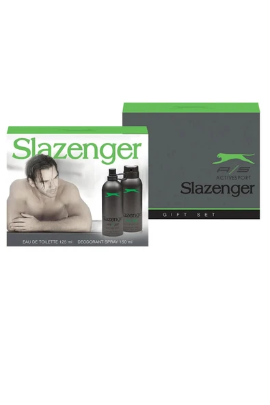 Slazenger Activesport Yeşil Erkek Parfüm Edt 125 ml Deodorant 150 ml Set ürün görseli 1