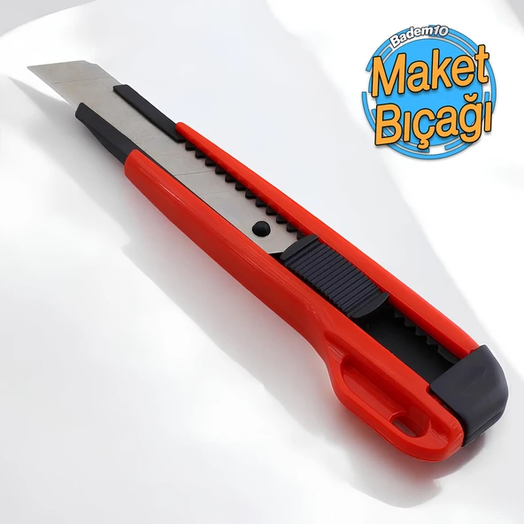 Plastik Kalın Maket Bıçağı Kırtasiye Halı Bıçağı Bıçak 16 cm ürün görseli 1