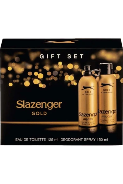 Slazenger Gold Edt 125ml Erkek  Parfüm + 150ml Erkek Deodorant Kofre Set ürün görseli 1
