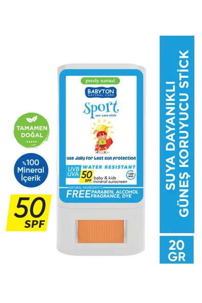 Doğal Suya Dayanıklı Güneş Stick 50 SPF 20 gr ürün görseli 1
