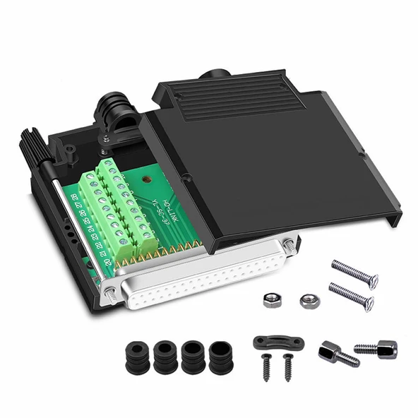 Kutulu DB25 to Dip Adaptör Dişi Terminal Soket  25 Pin D-Sub Paralel Port Haberleşme Uart DC 3V 5V Bilgisayar Modem Uydu Alıcı GSM Barkod Yazarkasa Firmware Güncelleme ürün görseli 1