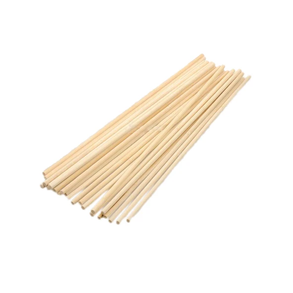 Ahşap Çöp Şiş Çubuğu Uzun DÜZ UÇLU  5 MMX350 MM  (100 Adet) ürün görseli 1