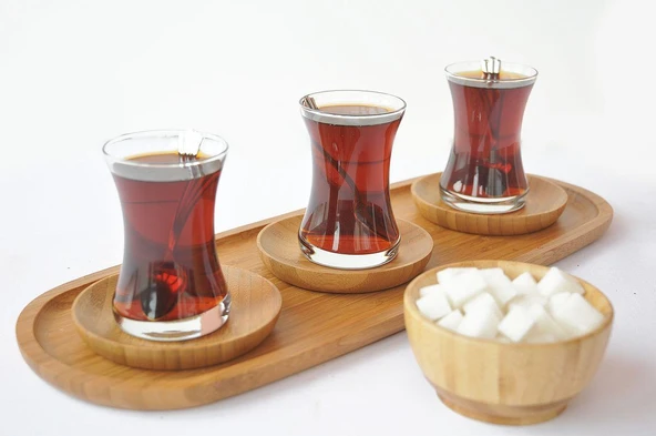 Bambum Silva Yuvarlak 6 Lı Çay Tabağı - Resim 2