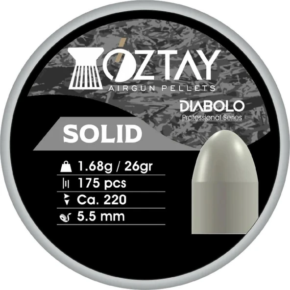 Öztay Solid 5,5 mm Havalı Pellet ürün görseli 1