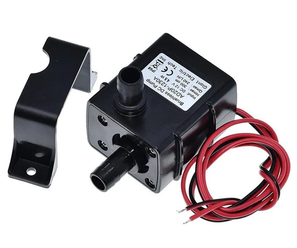 DC 12V Mini Su Sıvı Dalgıç Pompa AD620P-1230A  4.8w 240litresaat Su Geçirmez Akvaryum Meyvesuyu Süt Dalgıç Devridaim Motoru Sebil Kahve Bulaşık Dezenfeksiyon Medikal Makinesi ürün görseli 1
