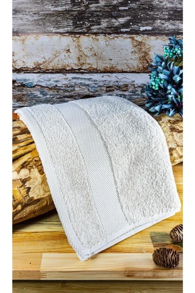 Bambum Cindy - Microcotton Yüz Havlusu Bej 50x90cm ürün görseli 1