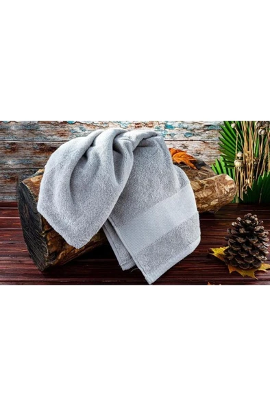 Bambum Cindy - Microcotton Banyo Havlusu Gri 90x160cm ürün görseli 1