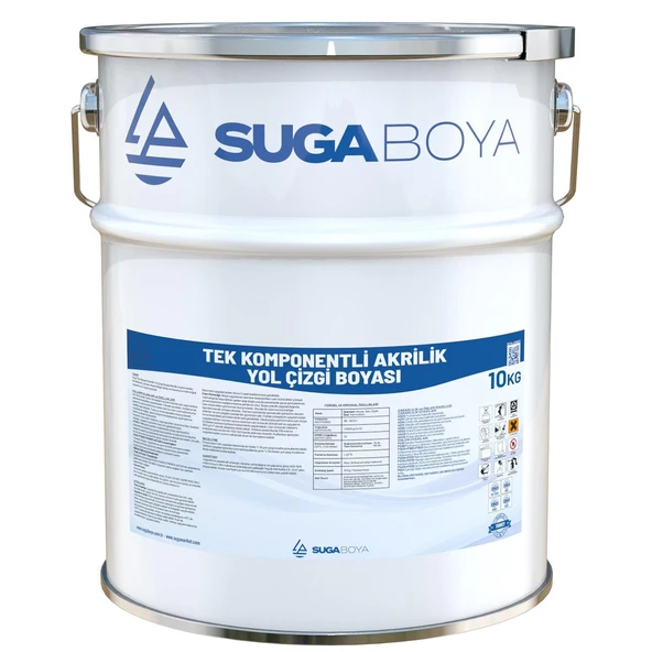 SUGA TEK KOMPONENTLİ AKRİLİK YOL ÇİZGİ BOYASI 10 KG ürün görseli 1