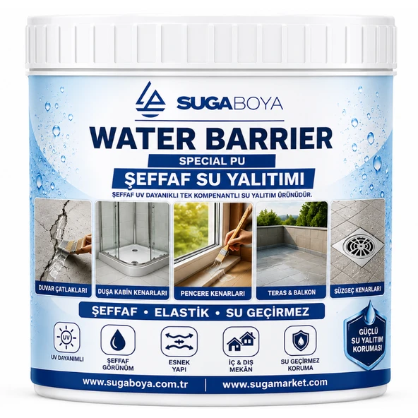 SUGA WATER BARRIER SPECIAL PU ŞEFFAF SU YALITIMI 1 KG ürün görseli 1