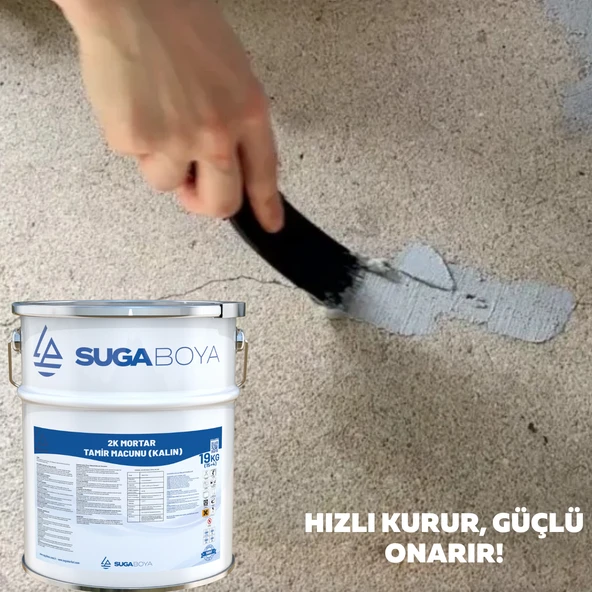 SUGA 2K MORTAR TAMİR MACUNU 15+4 KALIN - Resim 5
