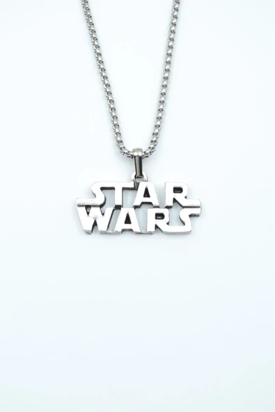 Star Wars Gümüş Kaplama Örme Zincir Kolye ürün görseli 1