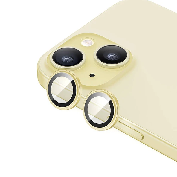 Vendas iPhone 15 Uyumlu Gorilla Serisi Exclusive Safir Cam Kamera Lens Koruyucu 2 Adet Set ürün görseli 1