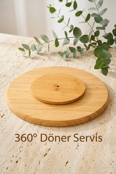 BAMBUM Lily - Dönen Servis Tabağı 28 Cm - Resim 4
