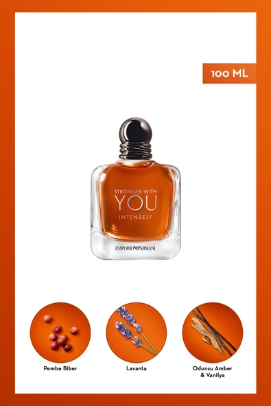 EMPORİO ARMANİ Stronger With You Intensely Edp 100 Ml Erkek Parfüm 3614272225718 ürün görseli 1
