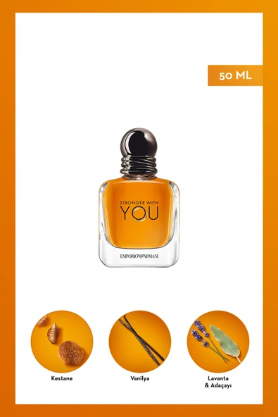 EMPORİO ARMANİ Stronger With You Edt 50 Ml Erkek Parfüm 3605522040281 ürün görseli 1