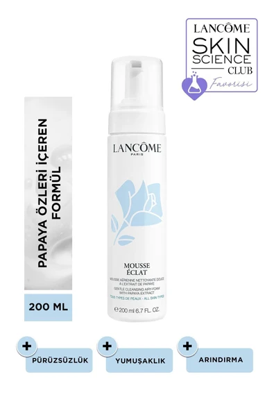LANCOME Mousse Eclat Köpük Yüz Temizleyici 200 ml 3605530741385 ürün görseli 1
