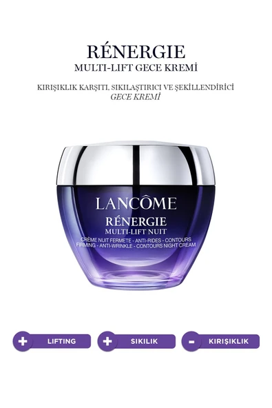 LANCOME Rénergie Nuit Multi-lift Sıkılaştırıcı Gece Kremi 50 ml 3605532670270 ürün görseli 1
