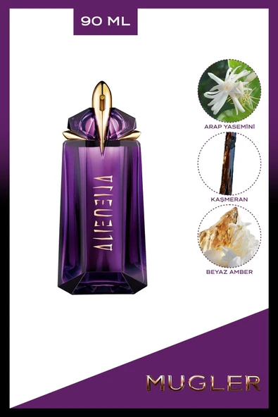 MUGLER Alien Edp 90 ml Refillable Kadın Parfüm 3439600056969 ürün görseli 1