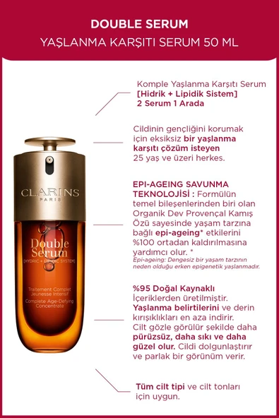 CLARİNS DOUBLE SERUM 9 50ML ürün görseli 1