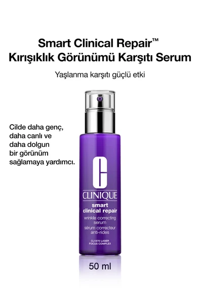 CLİNİQUE Smart Clinical Repair™ Çizgi Ve Kırışıklık Görünümü Karşıtı Serum 50ml | Retinoid, Hyalüronik Asit ürün görseli 1