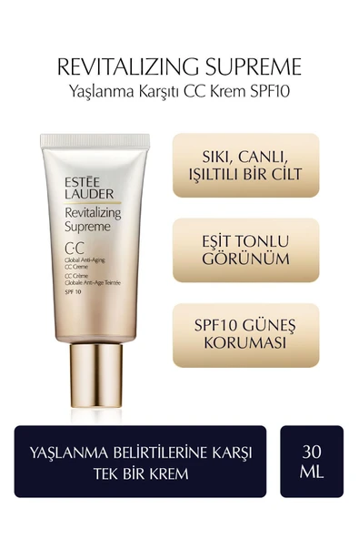 ESTEE LAUDER Revitalizing Supreme Yaşlanma Karşıtı CC Krem SPF10 - 30ml ürün görseli 1