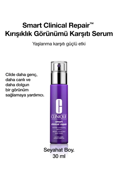 CLİNİQUE Smart Clinical Repair™ Çizgi Ve Kırışıklık Görünümü Karşıtı Serum 30ml | Retinoid, Hyalüronik Asit ürün görseli 1