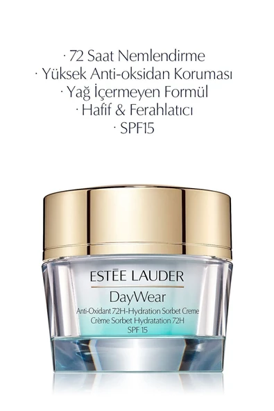 ESTEE LAUDER Ferahlatan Jel Nemlendirici - Day Wear Sorbet 72 Saat Etkili Jel Dokulu Krem SPF15 - 50 ml ürün görseli 1