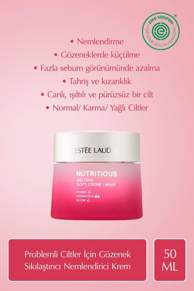 ESTEE LAUDER Nemlendirici Krem - Nutritious Soft Creme Gözenek Sıkılaştırıcı, Yağ Kontrolü, Doğal İçerikler, 50ml ürün görseli 1