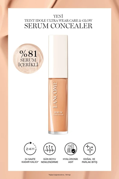 LANCOME Teint Idole Ultra Wear Care & Glow Parlaklık Veren Serum Kapatıcı 230w Concealer 3614273988506 ürün görseli 1