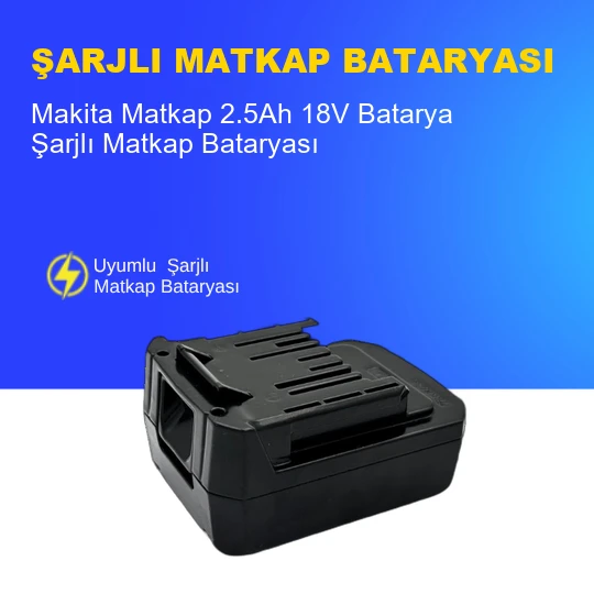 Makita Matkap  2.5Ah 18V  Batarya – Orjinal Uyumlu Uzun Ömürlü, Yüksek Performans Pil ürün görseli 1