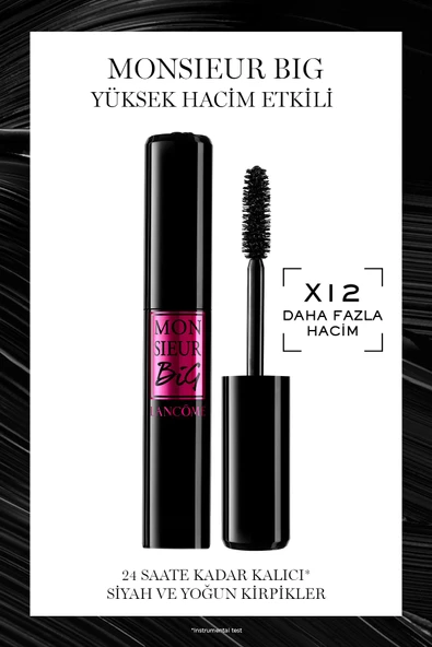 LANCOME Monsieur Big Yüksek Hacim Etkili Siyah Maskara 01 Big İs The New Black 3614271682369 ürün görseli 1