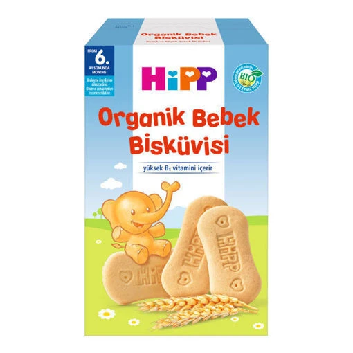 Hipp Organik Bebek Bisküvisi 180 gr ürün görseli 1