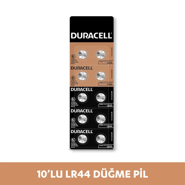 Duracell LR44 Alkalin Özel Pil 10'lu ürün görseli 1