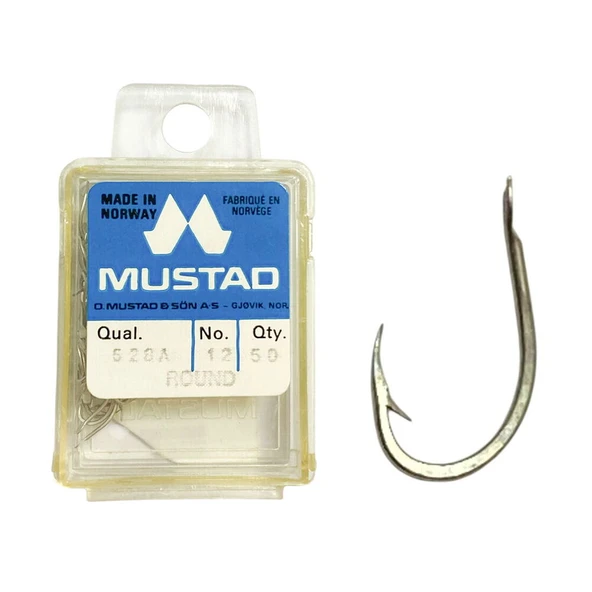 Mustad 528 A Round No:12 50 Li Pkt ürün görseli 1