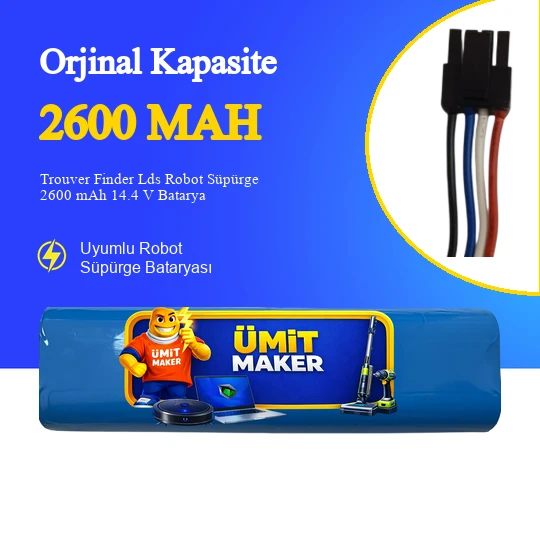 Trouver Finder Lds Robot Süpürge 2600 mAh 14.4 V  Batarya – Orjinal Uyumlu Uzun Ömürlü, Yüksek Performans Pil ürün görseli 1