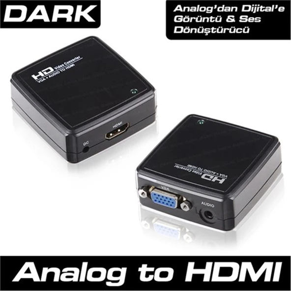 Dark DK-HD-AVGAXHDMI VGA to HDMI Aktif Dönüştürücü ürün görseli 1