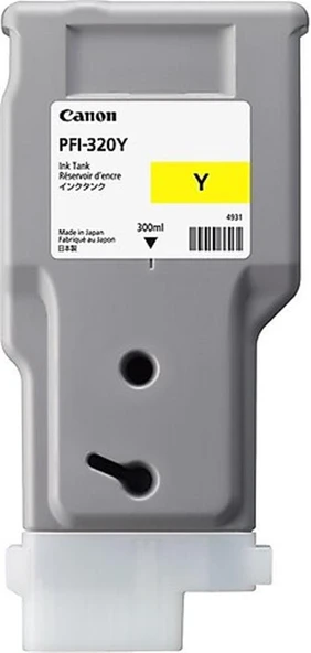 Canon PFI-320Y Yellow Sarı Plotter Kartuş TM-200-300-305 ürün görseli 1