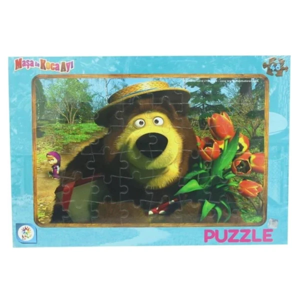 MS7538 MASHA KOCA AYI 48 PARÇA FRAME PUZZLE (2ASORTİ) ürün görseli 1