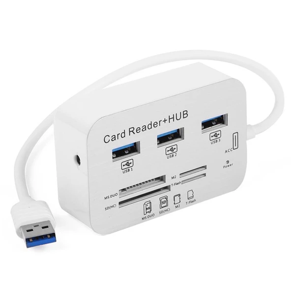 TX TXACUCR340 3xUSB 3.0 HUB ve Çoklu Harici Kart Okuyucu ürün görseli 1