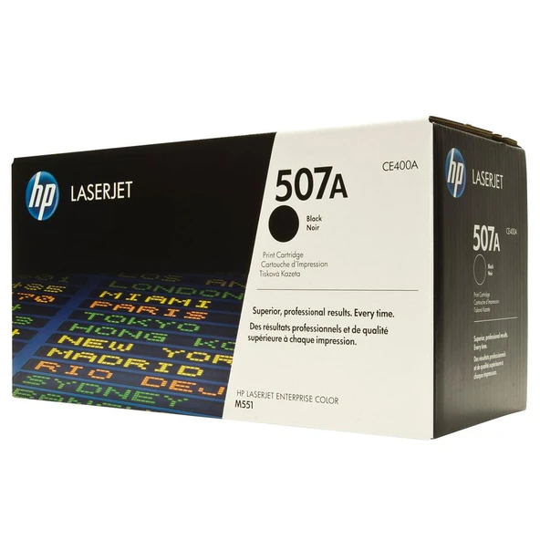HP 507A Black Siyah 5.500 Sayfa Toner CE400A ürün görseli 1