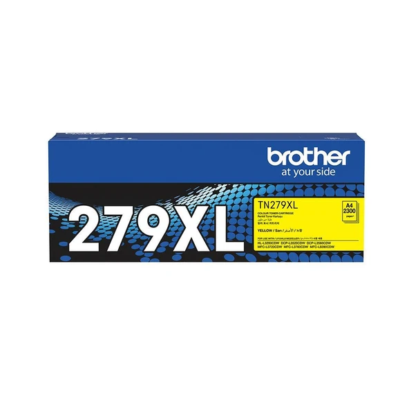 Brother TN-279XLY Yellow Sarı Toner HL-L3280CDW  DCP-L3520-3560 MFC-L3720-3760-8390 2.300 Sayfa ürün görseli 1