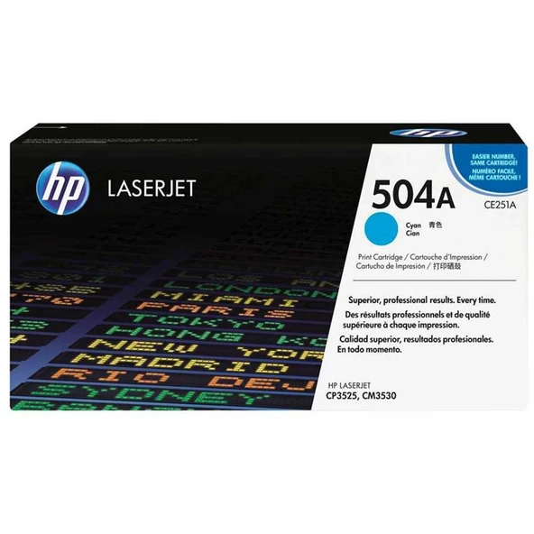 HP 504A Cyan Mavi 7.000 Sayfa Toner CE251A ürün görseli 1