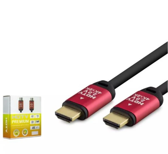HADRON HDX2035 HDMI (M) TO HDMI (M) KABLO PVC 4K 10M SİYAH ürün görseli 1