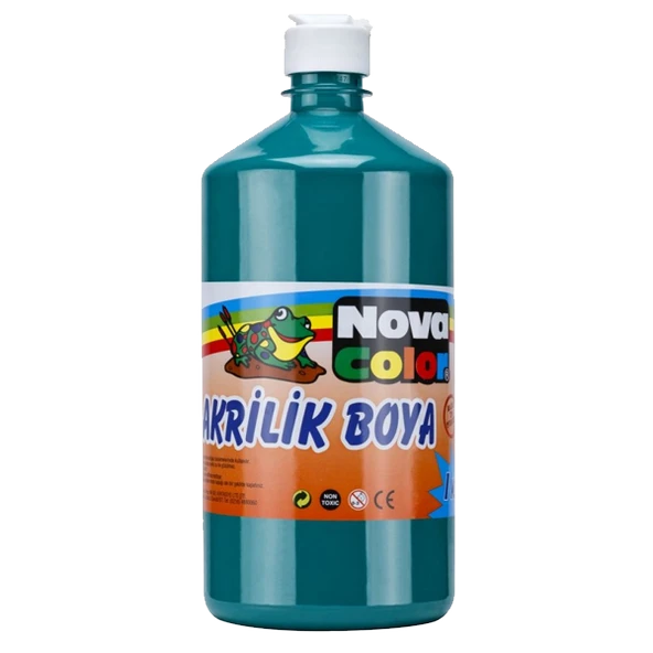 Nova Color Akrilik Boya 1 KG Yeşil NC-224 ürün görseli 1