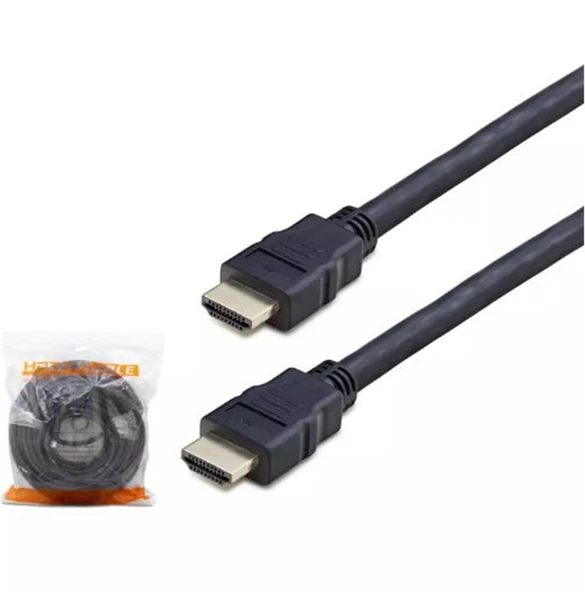 HADRON HDX2021 HDMI (M) TO HDMI (M) KABLO PVC 20M SİYAH ürün görseli 1