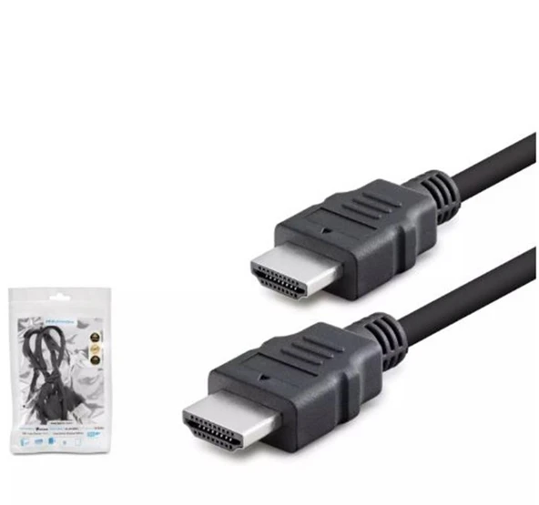 HADRON HDX2027 HDMI (M) TO HDMI (M) KABLO PVC 50CM SİYAH ürün görseli 1