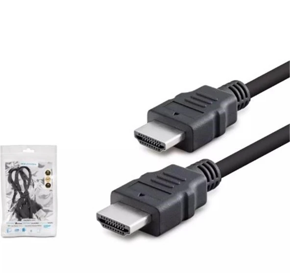 HADRON HDX2026 HDMI (M) TO HDMI (M) KABLO PVC 1.5M SİYAH ürün görseli 1