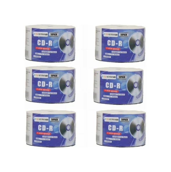 PTTAVM: Boş Cd-R 700 Mb 80 Min 1 Koli 600 Adet 50Lik Paket