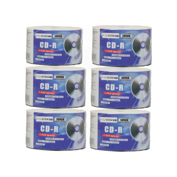PTTAVM: Boş Cd-R 700 Mb 80 Min 1 Koli 600 Adet 50Lik Paket